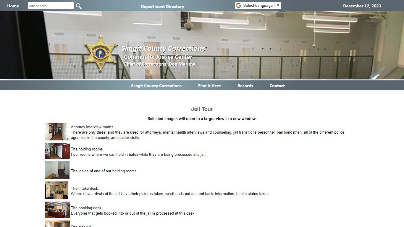 Jail Tour - skagitcountywa.gov