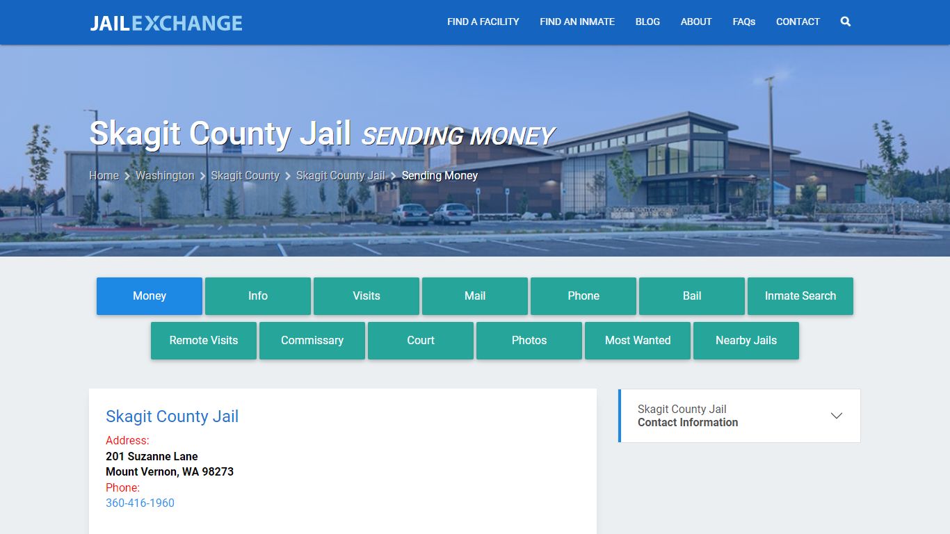 Send Money to Inmate - Skagit County Jail, WA - Jail Exchange